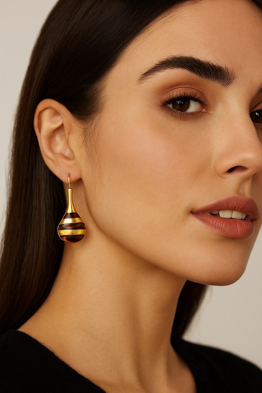Drop Earrings Retro Goldtone Earrings